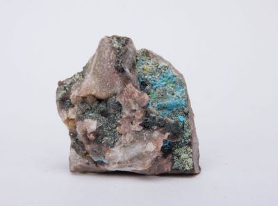 Karbonát-kyanotrichit - Qinglong mine, Dachang, prov. Guizhou, Čína